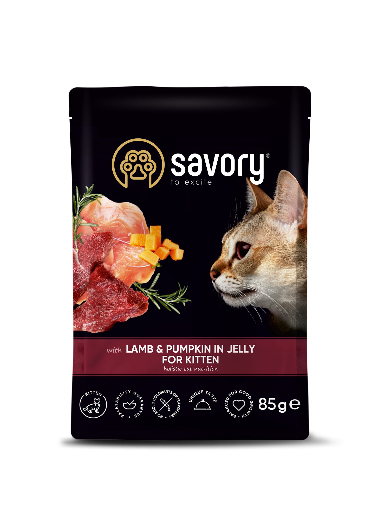 Savory Pouch Kitten με Αρνί και Κολοκύθα