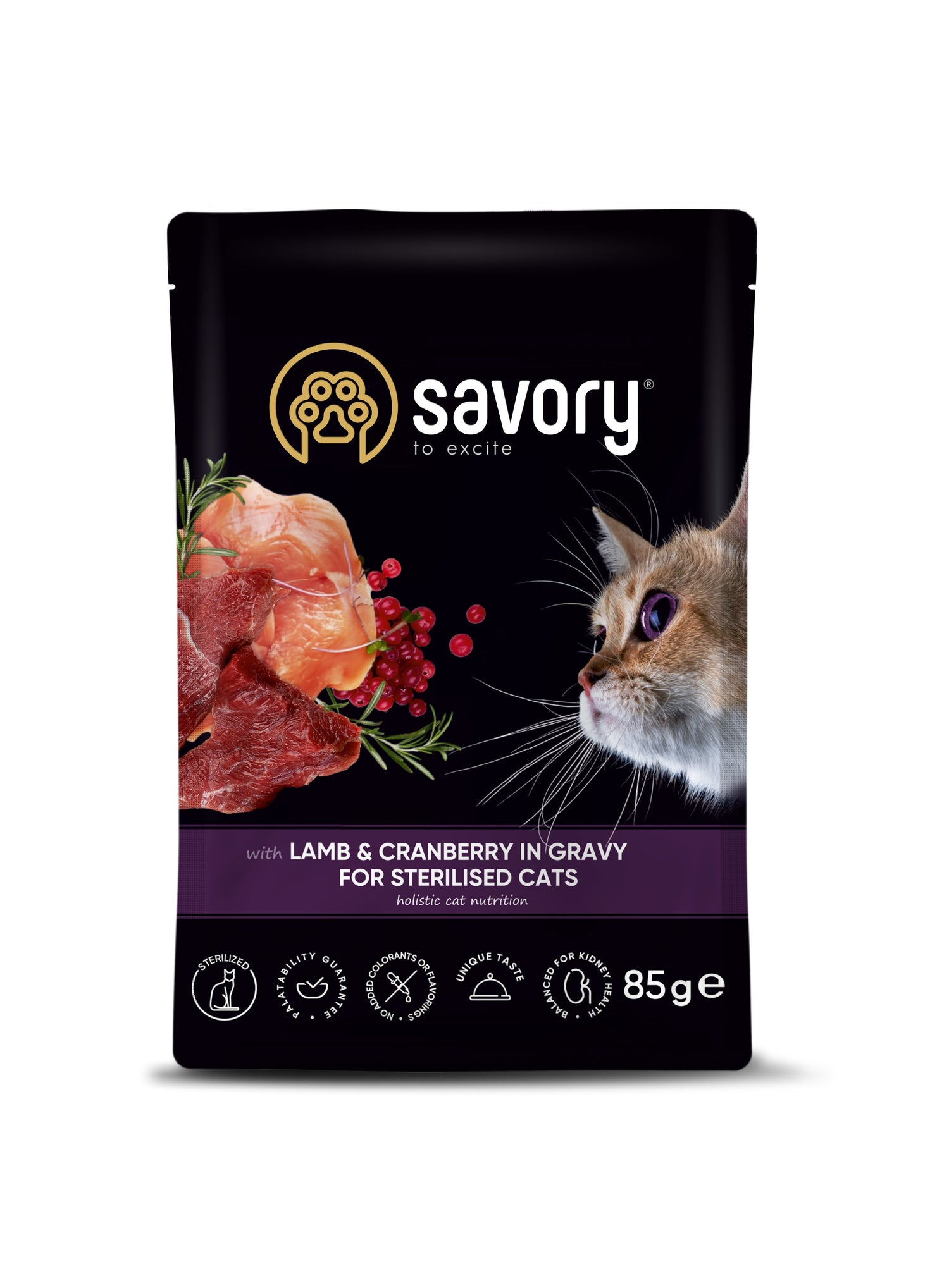 Savory Pouch Sterilized με Αρνί και Κράνμπερι