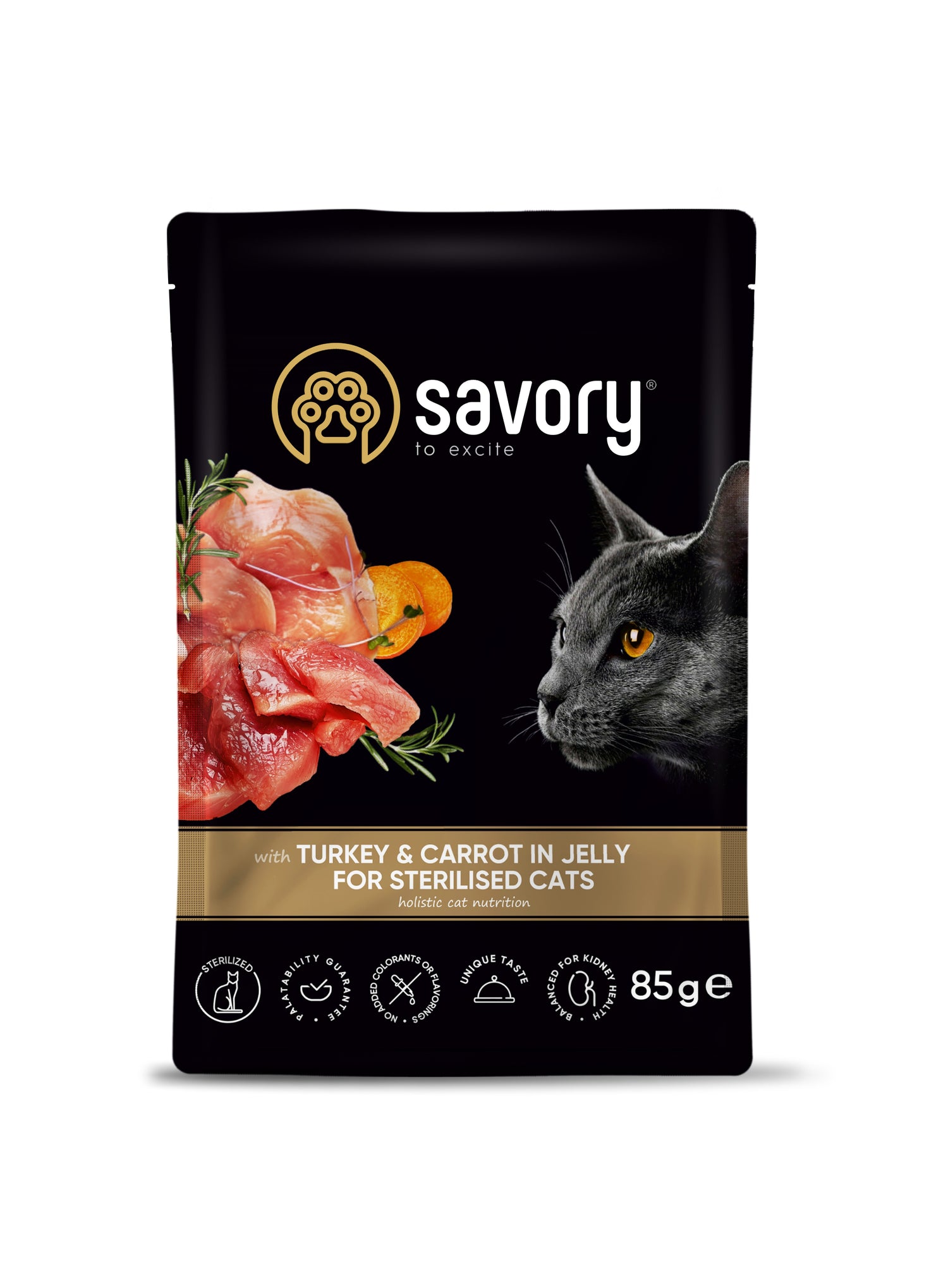 Savory Pouch Sterilized με Γαλοπούλα και Καρότο