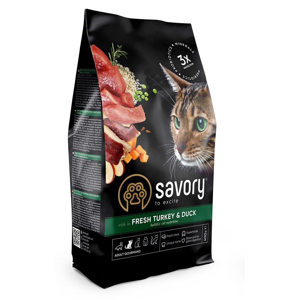 Savory Cat Dry Food With Turkey & Duck