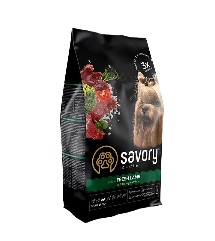 Savory Adult Μικρών Φυλών με Αρνί