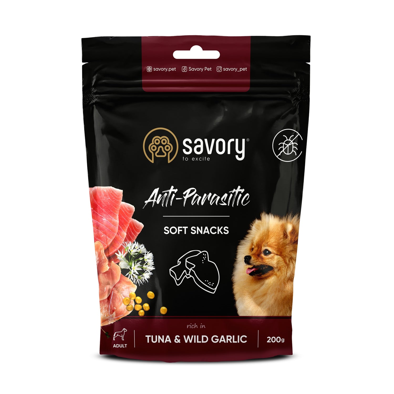 Savory soft snacks - Anti- Parasitic Tuna and Wild Garlic 200g