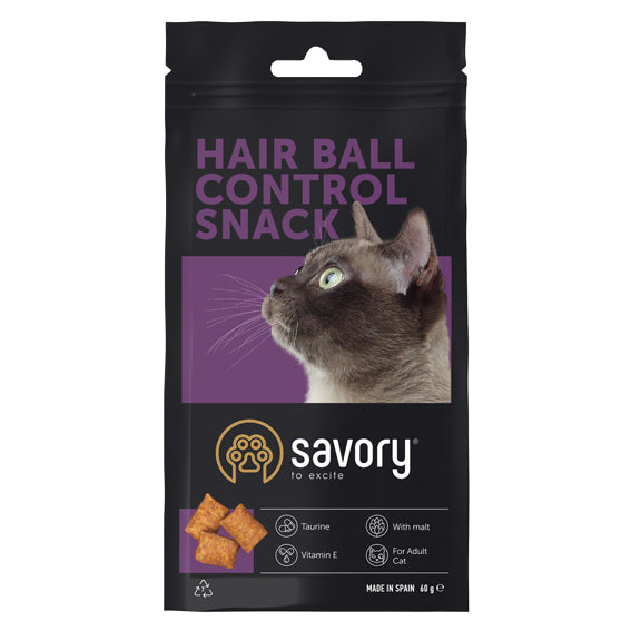 Savory Cat Snacks - Pillow Hair Ball Control
