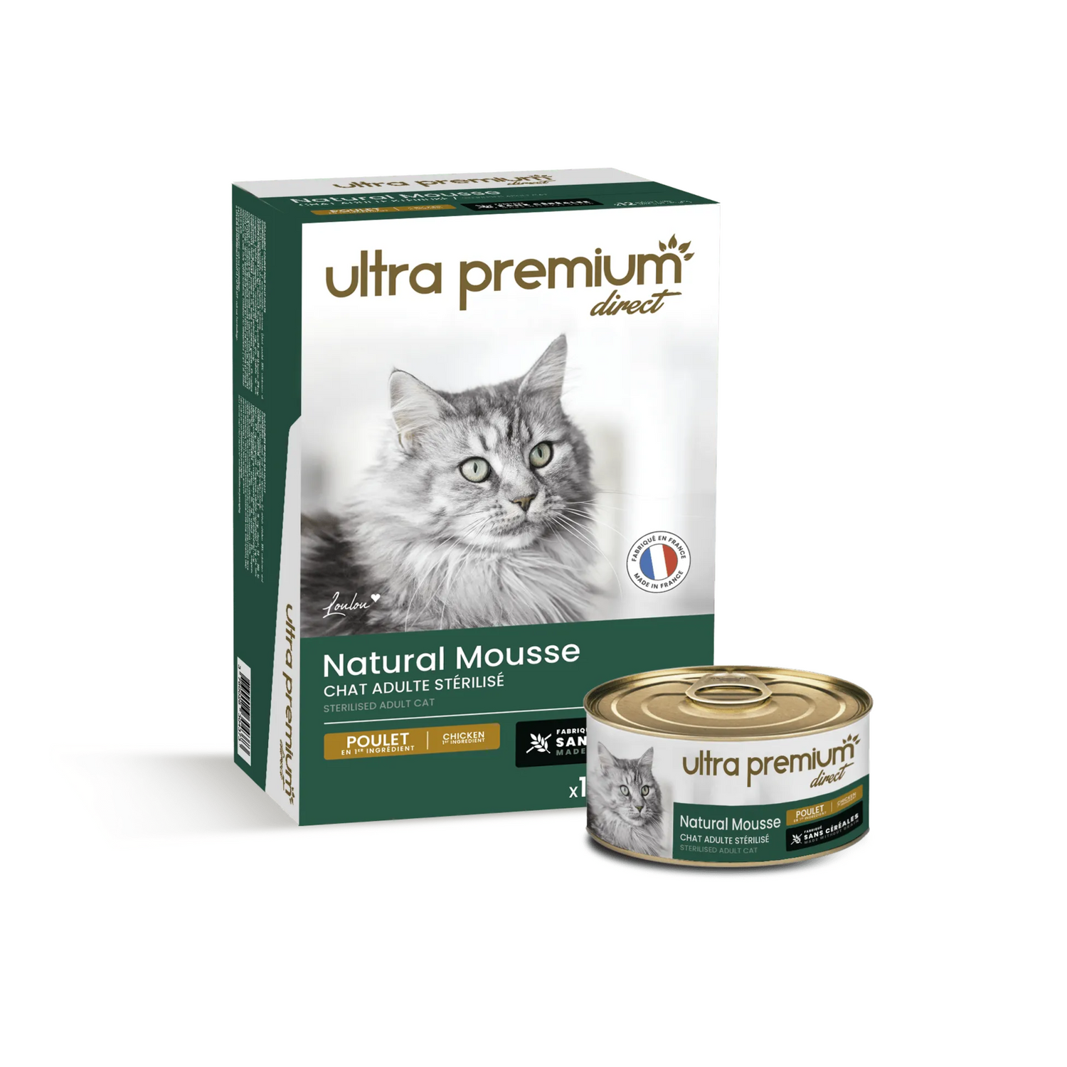 Ultra Premium Mousse για Στειρωμένες Γάτες με Κοτόπουλο