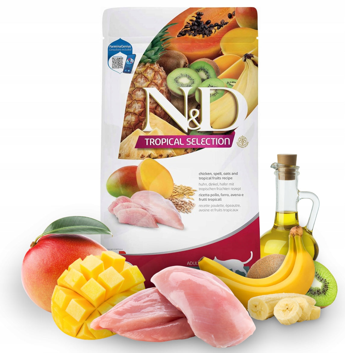 Farmina N&D TropicalFarmina N&D Tropical Selection Adult Chicken – Ξηρά Τροφή για Ενήλικες Γάτες με Κοτόπουλο & Τροπικά Φρούτα