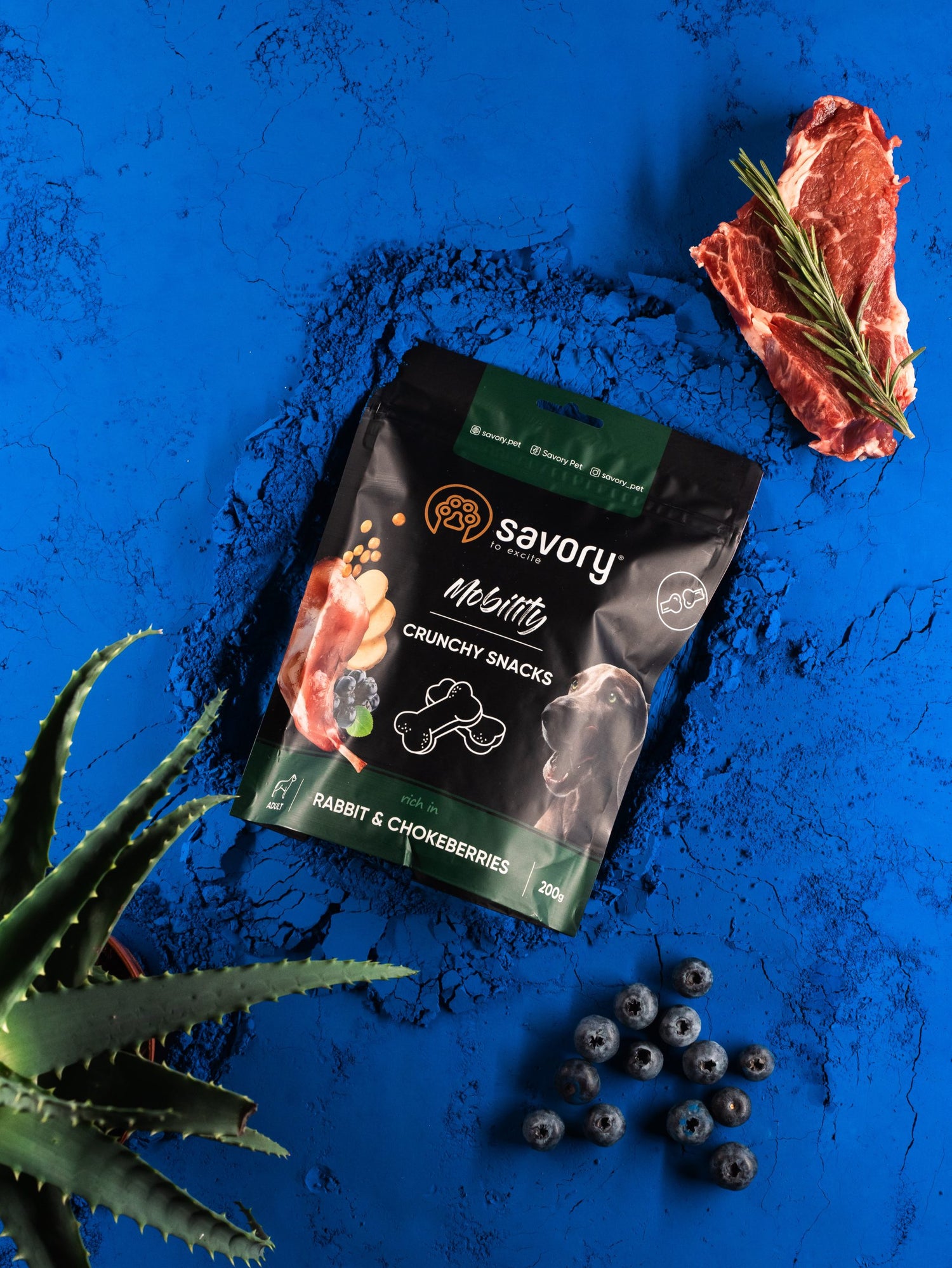 Savory Crunchy Snack - Mobility With Rabbit & Chokeberry 200gr