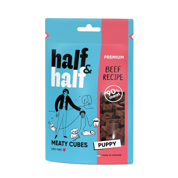 HalfHalf Snacks For Puppies With Beef 100g
