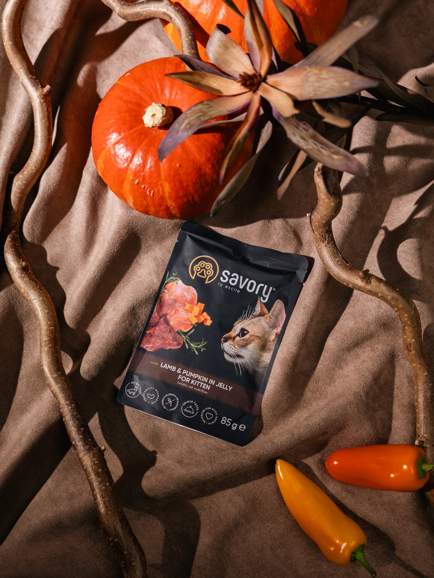 Savory Pouch Kitten με Αρνί και Κολοκύθα