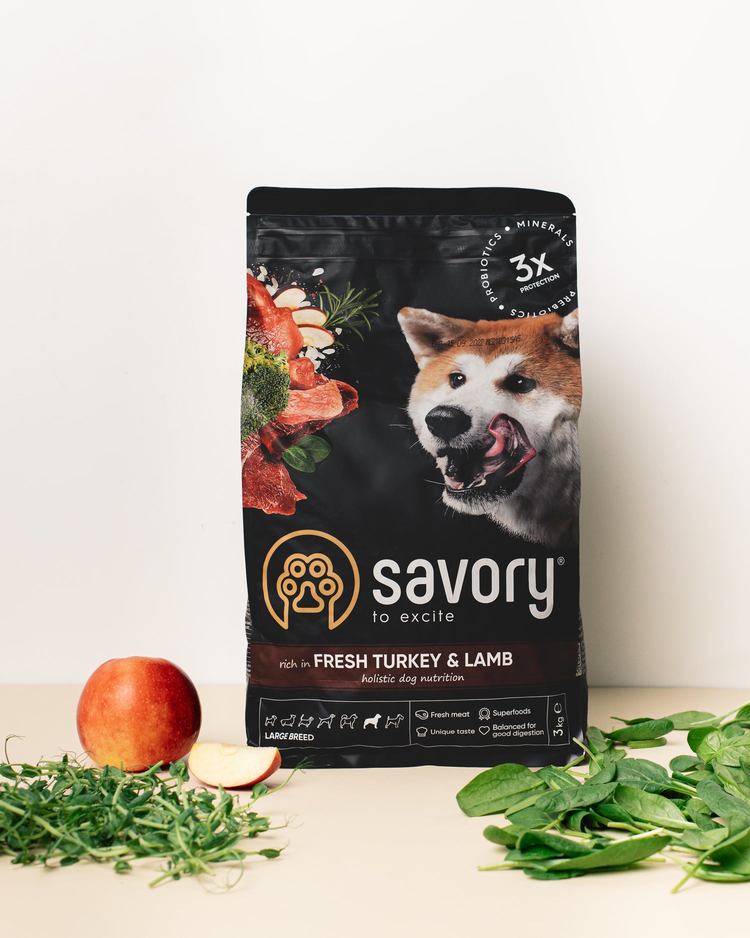 Savory Adult Μεγάλων Φυλών με Γαλοπούλα και Αρνί