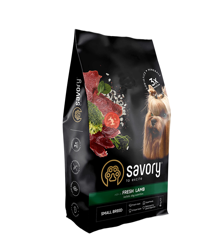 Savory Adult Μικρών Φυλών με Αρνί
