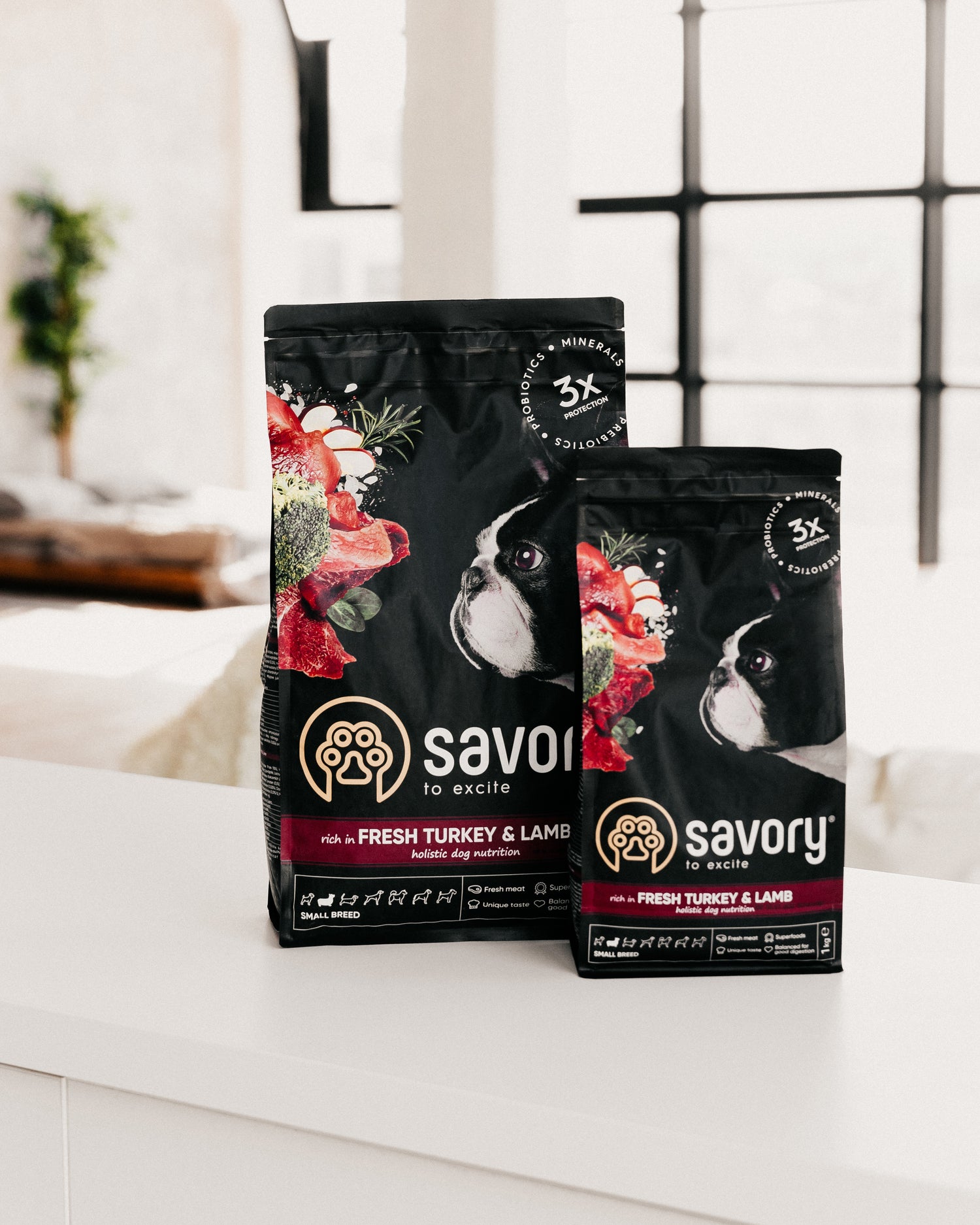 Savory Adult Μικρών Φυλών με Γαλοπούλα και Αρνί