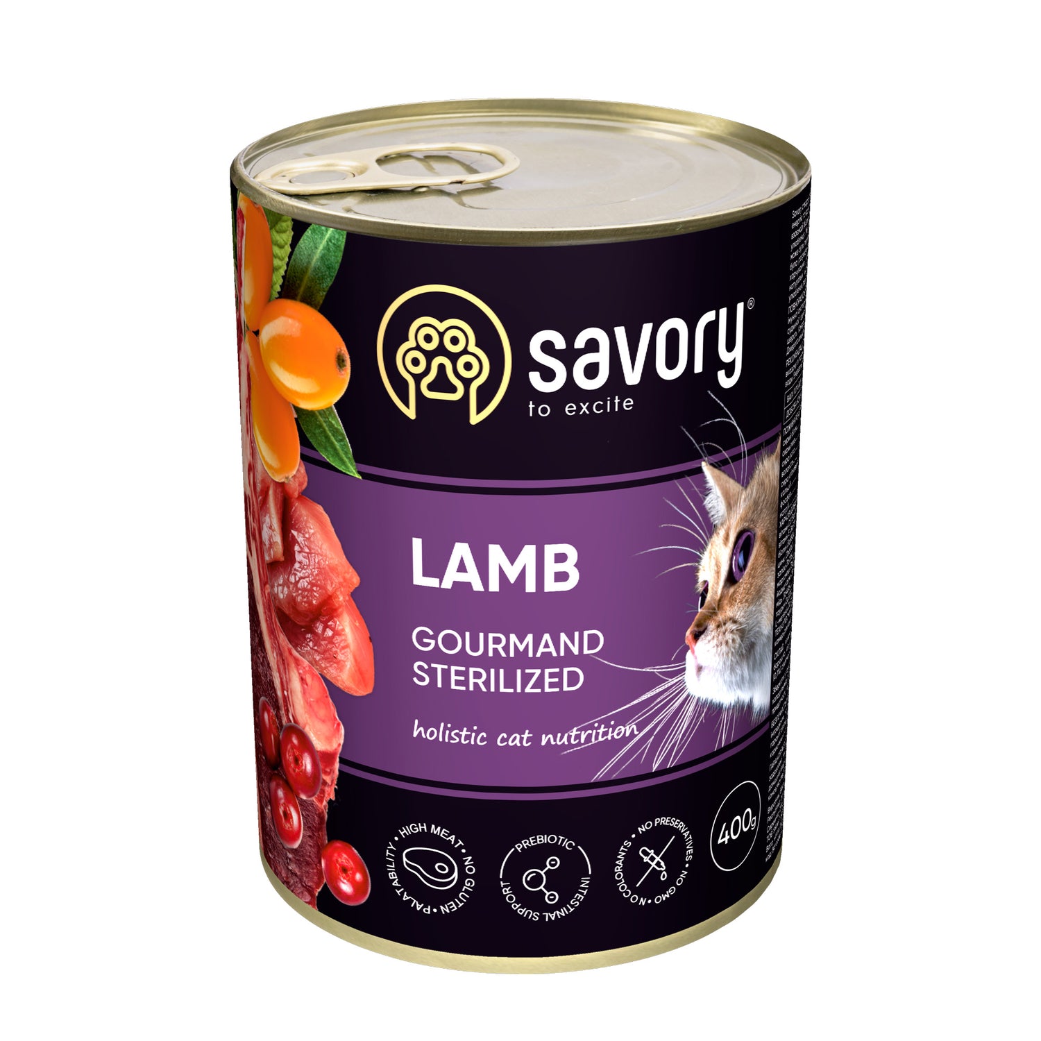 Savory Adult για Στειρωμένες Γάτες Πατέ με Αρνί 400gr