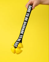 DASHI Yellow TPR Ball με Ιμάντα | Παιχνίδι Σκύλου για Τράβηγμα & Fetch