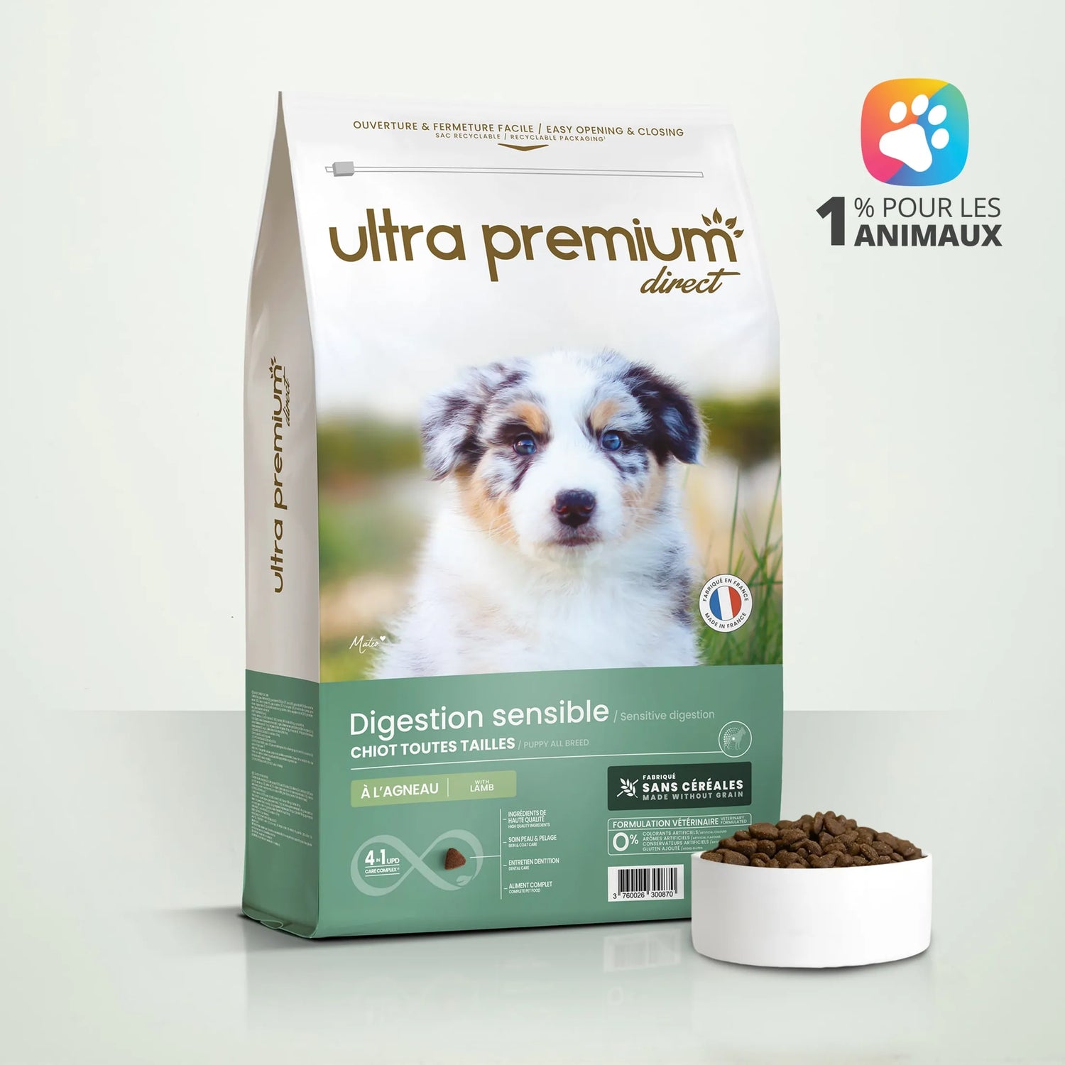 Ultra Premium για Κουτάβια με Ευαίσθητο Πεπτικό με Αρνί
