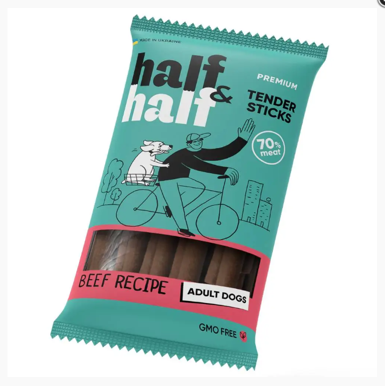 Half&Half Λιχουδιά για Ενήλικους Σκύλους με Μοσχάρι