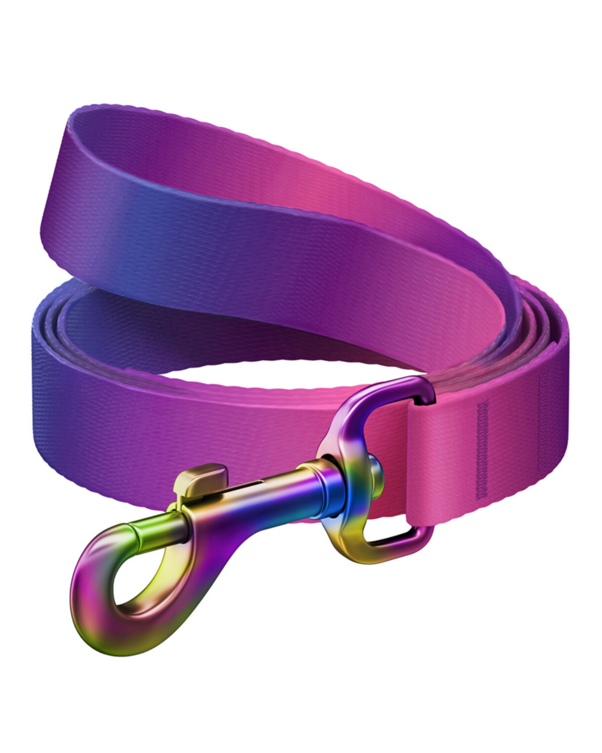 WAUDOG Nylon Recycled Οδηγός Σκύλου Gradient Purple / Λουρί Βόλτας Μωβ με διαβαθμίσεις