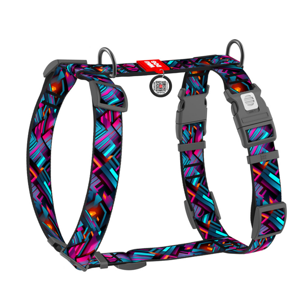 WAUDOG Nylon Overhead Harness Vortex – Σαμαράκι Σκύλου με QR Smart ID