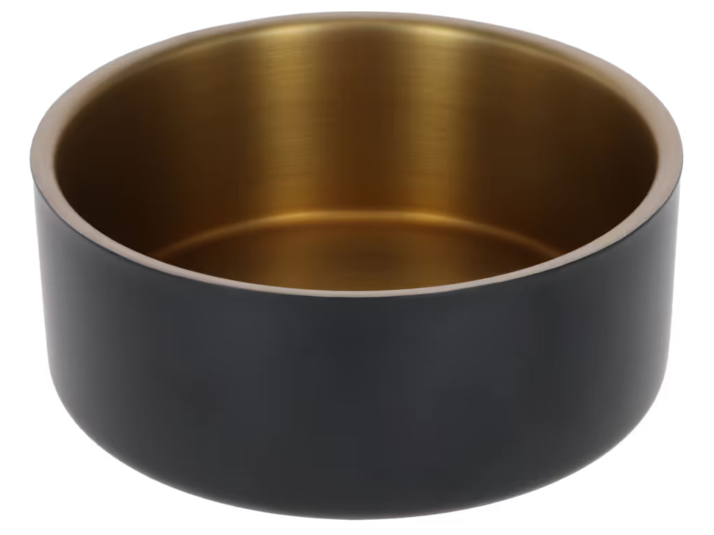 Golden Stainless Steel Bowl – Premium Ανοξείδωτο Μπολ για Σκύλο & Γάτα