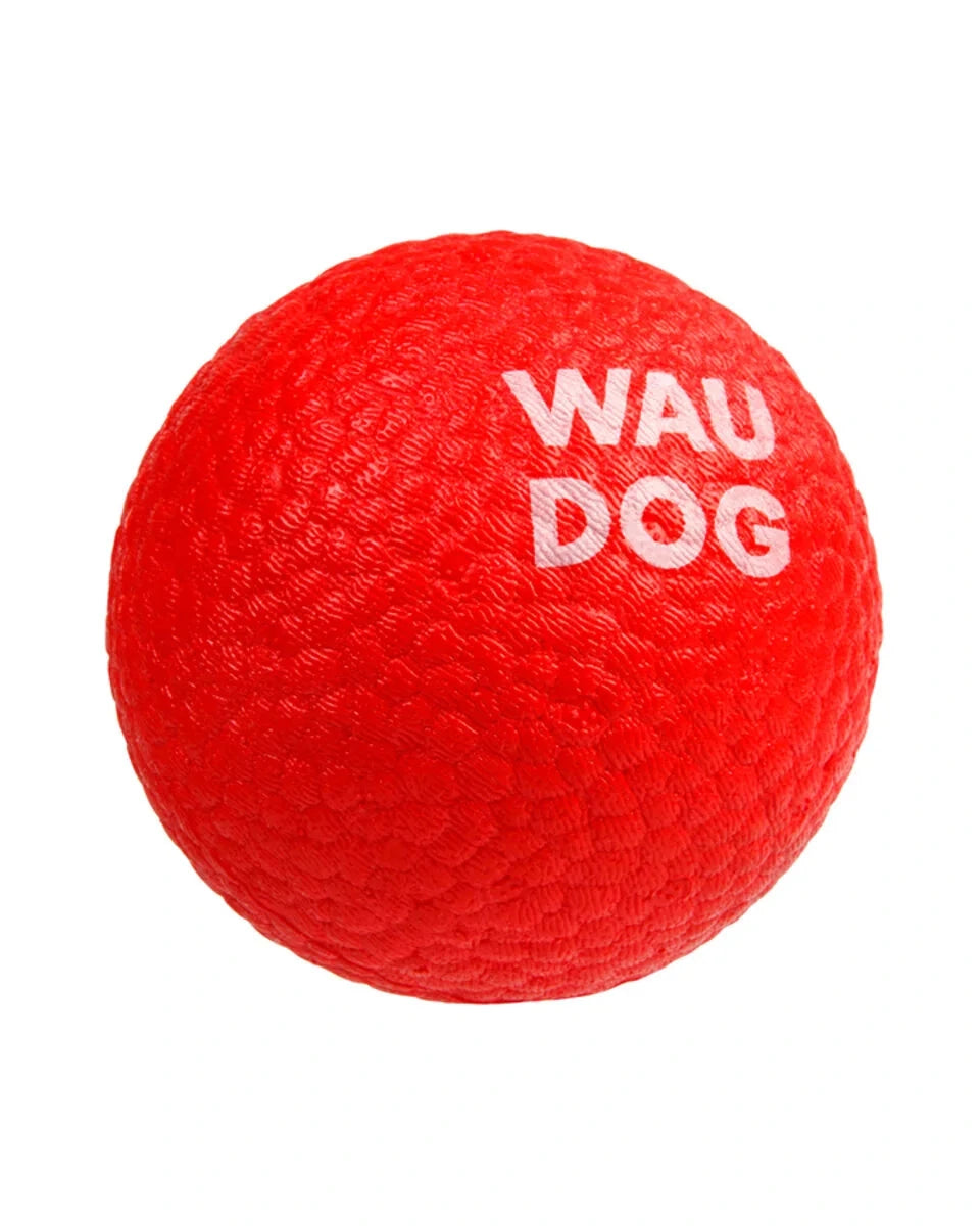 WAUDOG Fun Red Ball – Ελαφριά Κόκκινη Μπάλα Σκύλου που Επιπλέει στο Νερό