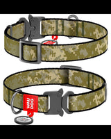 WAUDOG Military Περιλαίμιο Σκύλου με Μεταλλικό Κούμπωμα & Smart ID