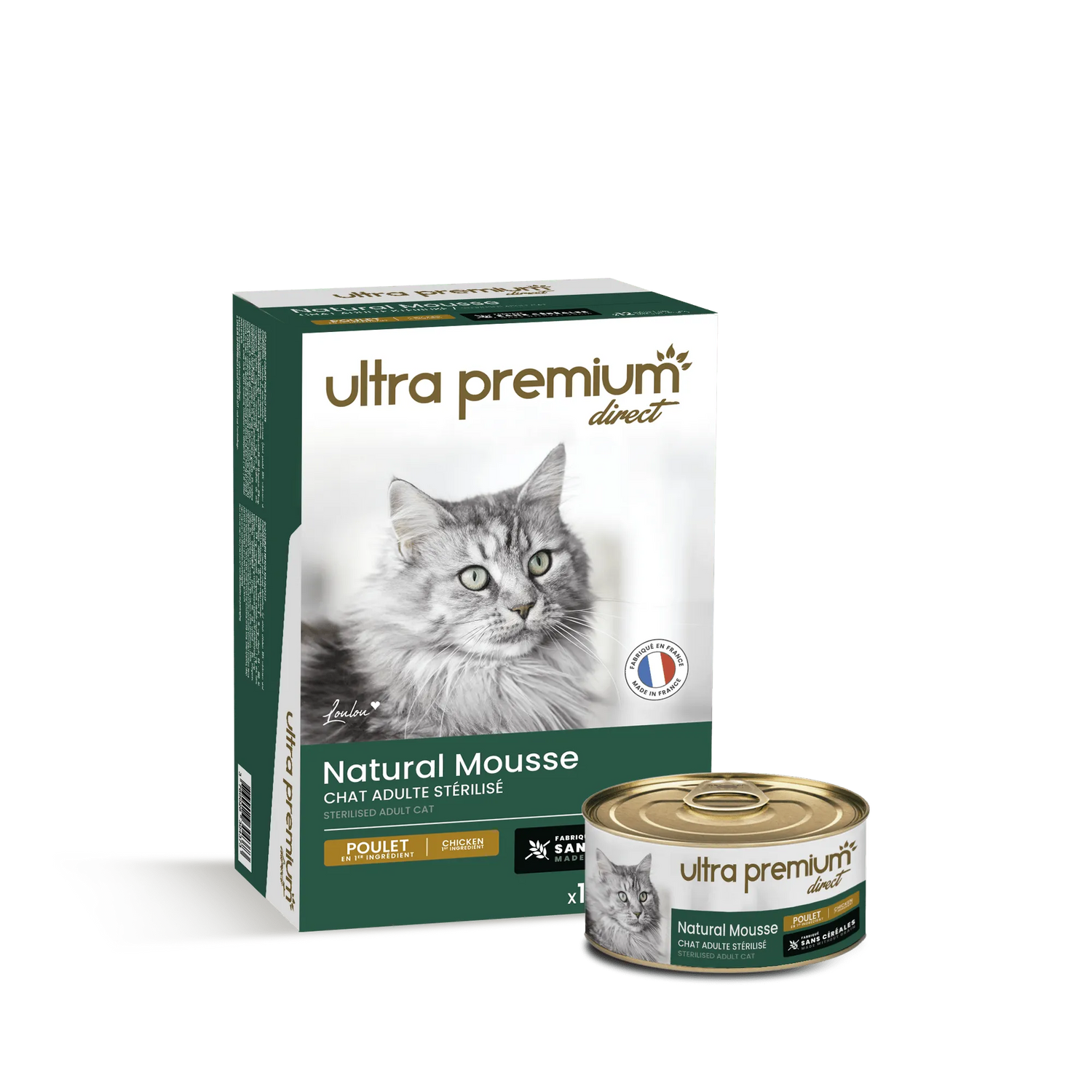 Ultra Premium Mousse για Στειρωμένες Γάτες με Κοτόπουλο