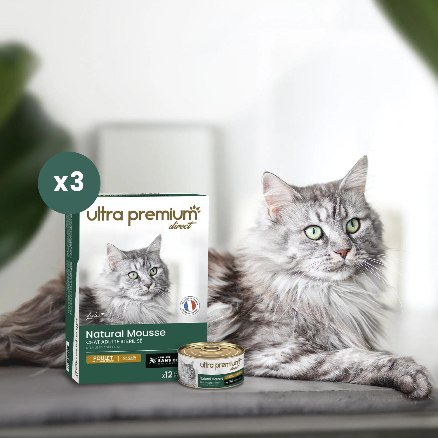 Ultra Premium Mousse για Στειρωμένες Γάτες με Κοτόπουλο